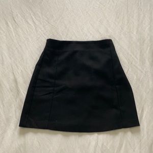 Mango black mini skirt